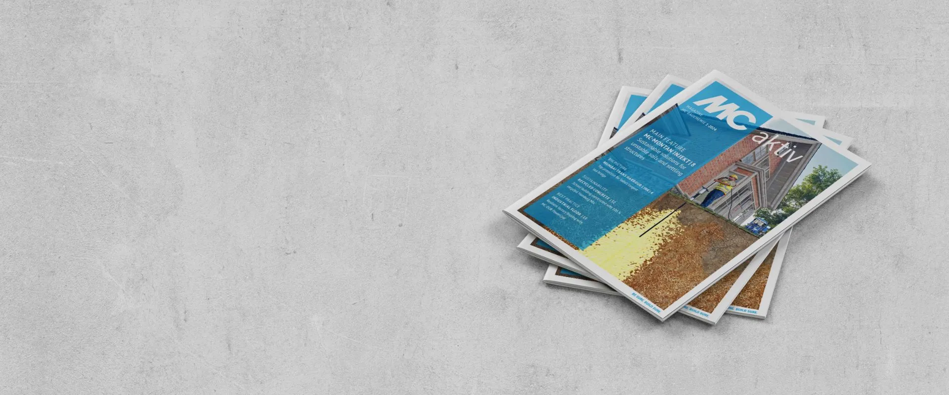 El primer número de 2024 de nuestra revista para clientes MC aktiv se centra en las soluciones de MC-Bauchemie para la inyección de tierra y la elevación de losas en entornos industriales.