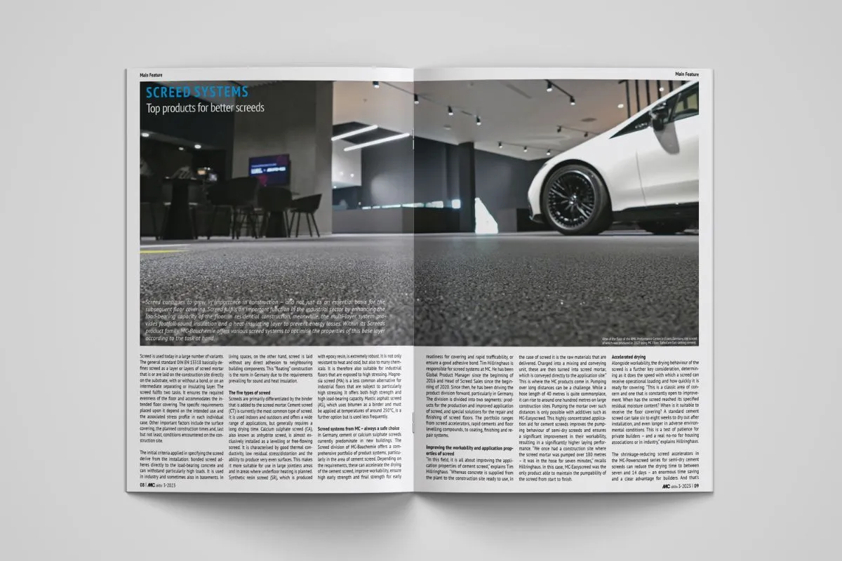 El tercer número de nuestra revista para clientes MC aktiv se centra en los pavimentos y en las soluciones de MC para diferentes requisitos.